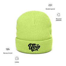 Load image into Gallery viewer, UTO IV Ribbed knit beanie
