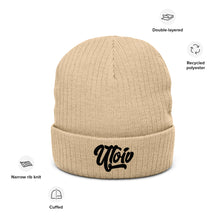 Load image into Gallery viewer, UTO IV Ribbed knit beanie

